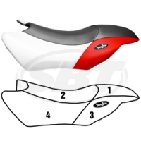 Wlite Seat Cover for Yamaha 2008 GP1300R 2001 GP800 2003-2005 GP 800R